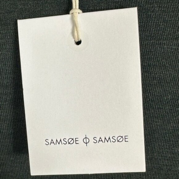 NWT Samsoe 50% Merino Wool 50% Bamboo Green Lightweight Sweater Mens Size XXL - Picture 4 of 12